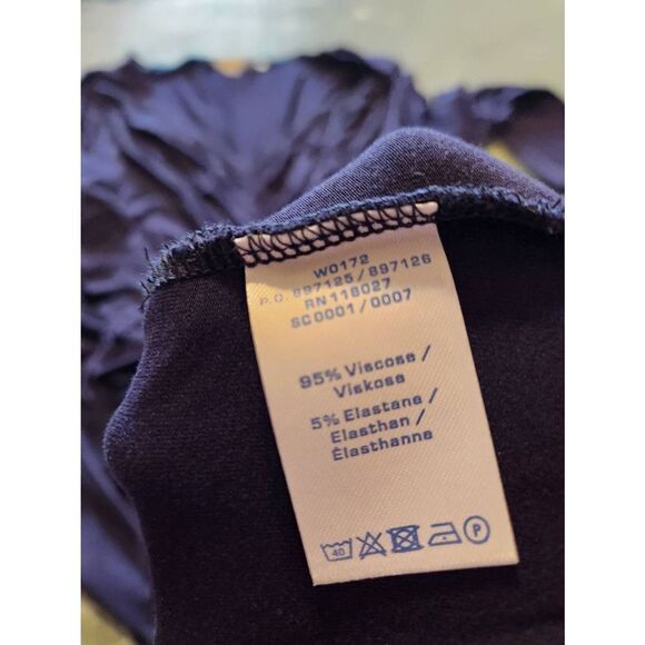 Boden Marion Navy Blue Jersey Knit Casual Dress sz 12 - Picture 3 of 4